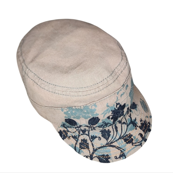 SCALA PRONTO Women's military style hat, floral, One size - Picture 2 of 6